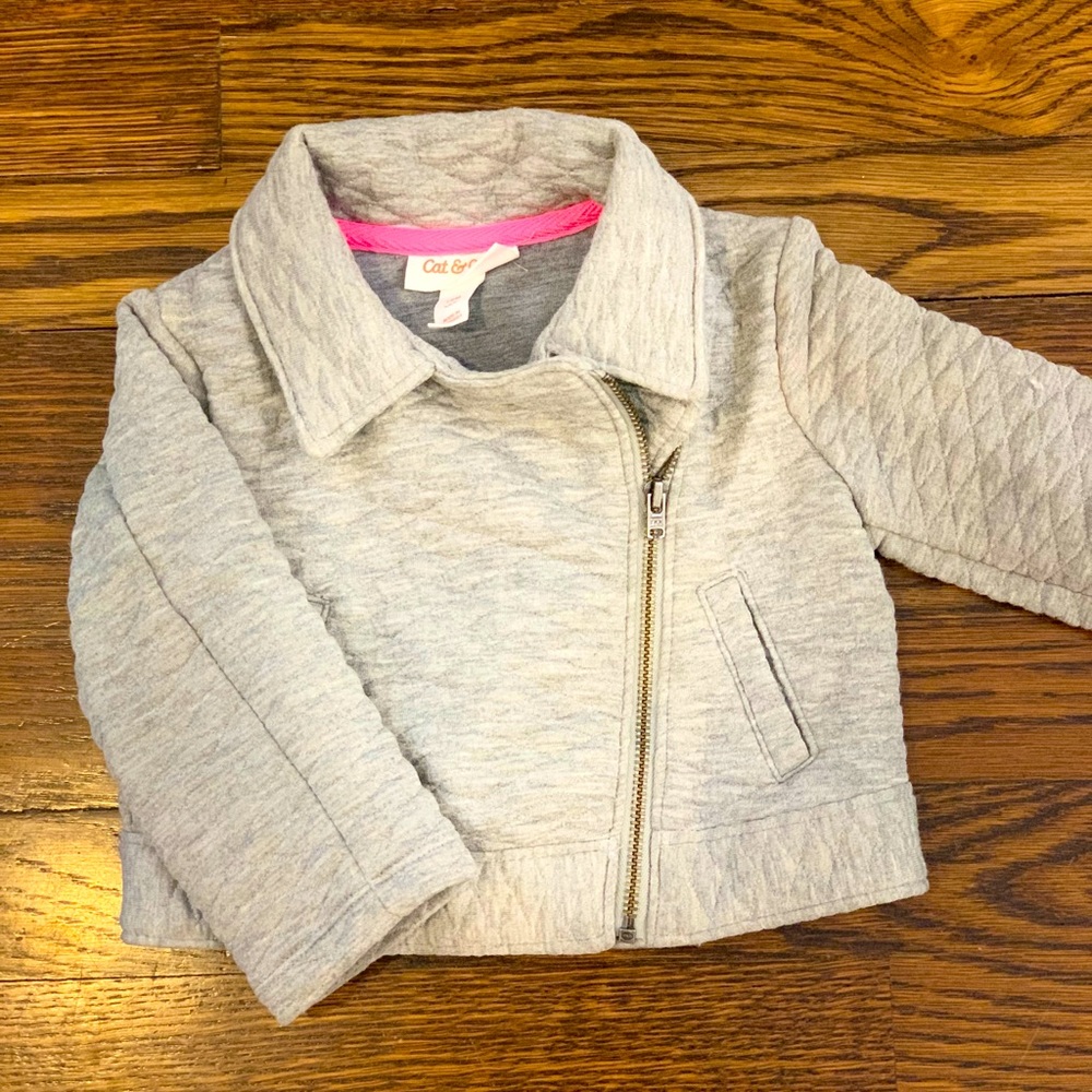 Cat & Jack 12 M  heather grey Moro jacket